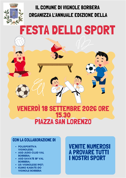 Festa dello Sport 2026